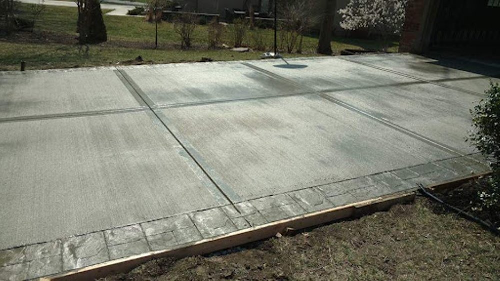 Rebar installation for concrete foundation slab in the east KC metro â€” reinforcement placed before pour