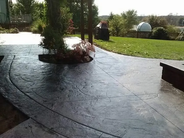 Stamped and decorative concrete pattern options — ashlar slate, cobblestone, flagstone, brick